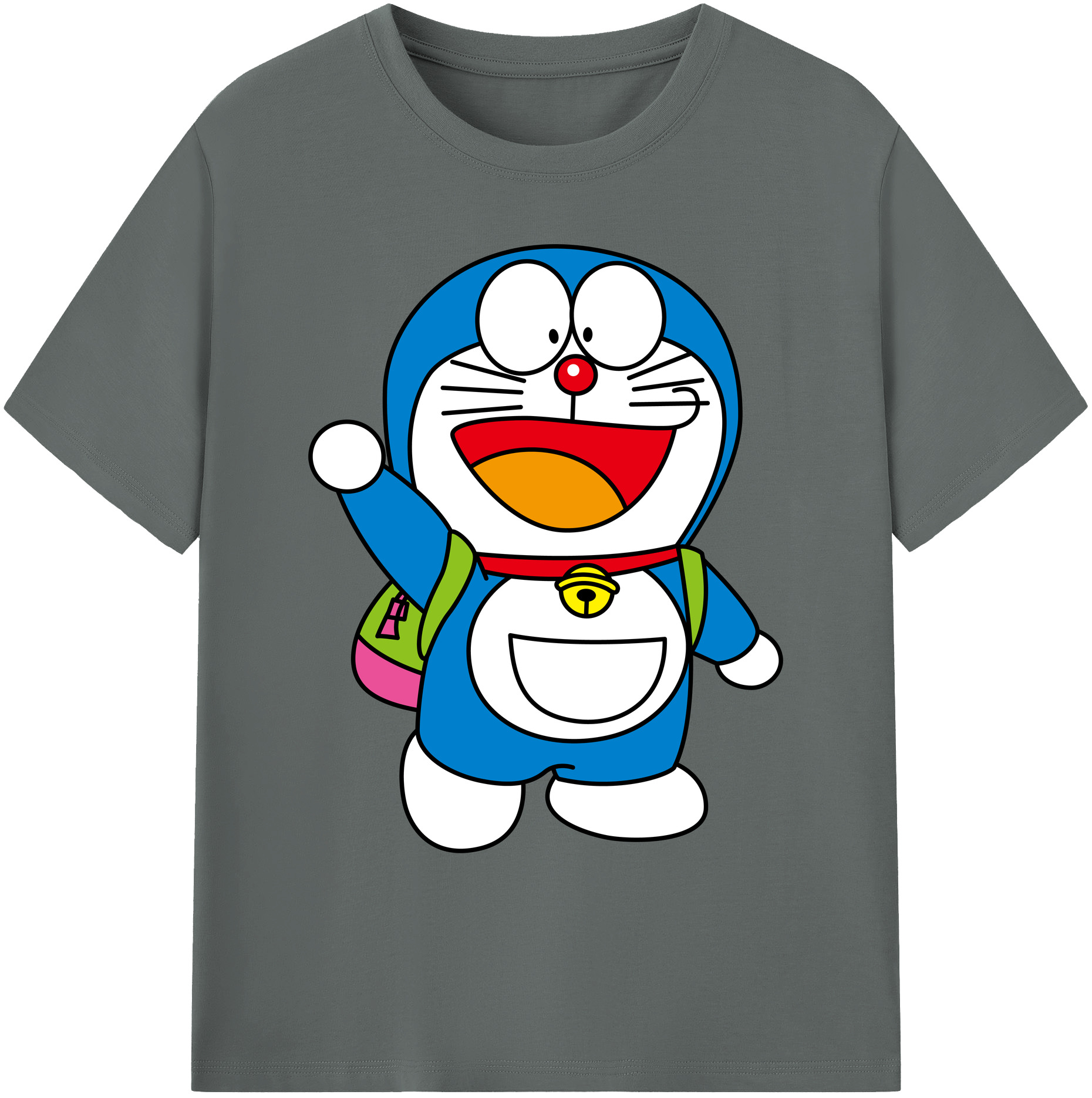 （画像用） ドラえもん Doraemon 綿100％ メンズ半袖Tシャツ｜肌触りやわらか＆通気性